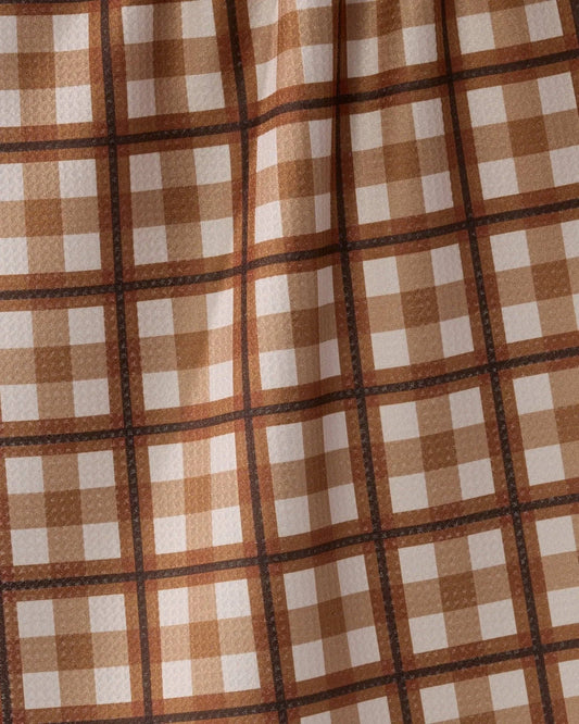 Rich Cocoa Patterned Kitchen Towel
